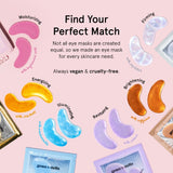 grace & stella Under Eye Mask Patches for Dark Circles Puffy Eyes & Wrinkles Vegan 6 Pairs Pink