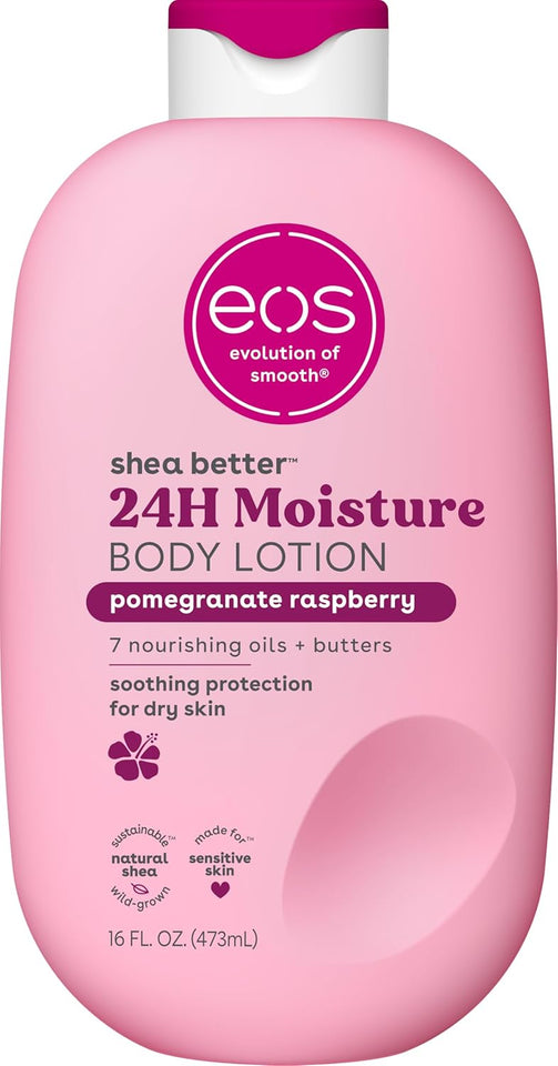 eos Shea Better Body Lotion Vanilla Cashmere Lightweight Non Greasy Moisturizer for Dry Skin Care