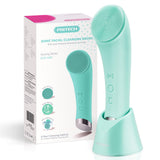 PRITECH Facial Cleansing Brush with Silicone Face Scrubber and Heat Massage for Deep Skin Cleaning
