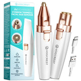 VG VOGCREST Facial Hair Remover and Eyebrow Shaver with Rechargeable LED Precision Trimmer