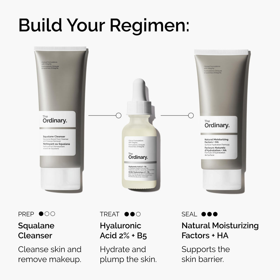 The Ordinary Hyaluronic Acid 2% + B5 Serum with Ceramides for Deep Hydration & Smoother Skin