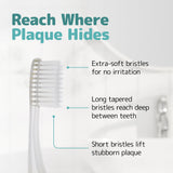 NIMBUS Extra Soft Toothbrush Regular Head Tapered Bristles Sensitive Teeth Receding Gums 5 Pack