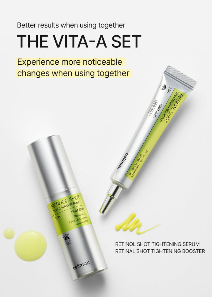celimax Vita A Retinal Shot Tightening Booster with 0.1% Retinal for Wrinkles & Firm Skin 15ml
