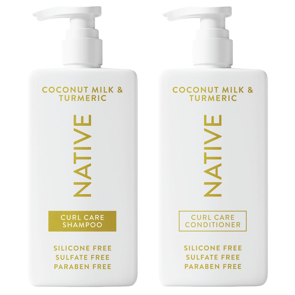 Native Coconut and Vanilla Shampoo and Conditioner Duo for All Hair Types with Clean Ingredients