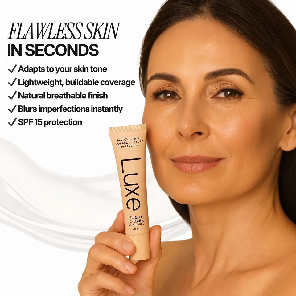 Luxe Color Changing Foundation Medium with Smart Shade Matching Formula for Natural Looking Skin