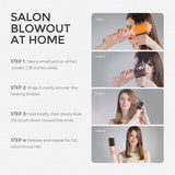 TYMO 4.0 Ionic Blow Dryer Brush 5-in-1 Lightweight 3X Faster Drying Anti-Frizz Metal Grey
