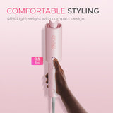 TYMO CURLPRO Automatic Rotating Curling Iron with Ionic Ceramic Barrel for Beach Waves Pink