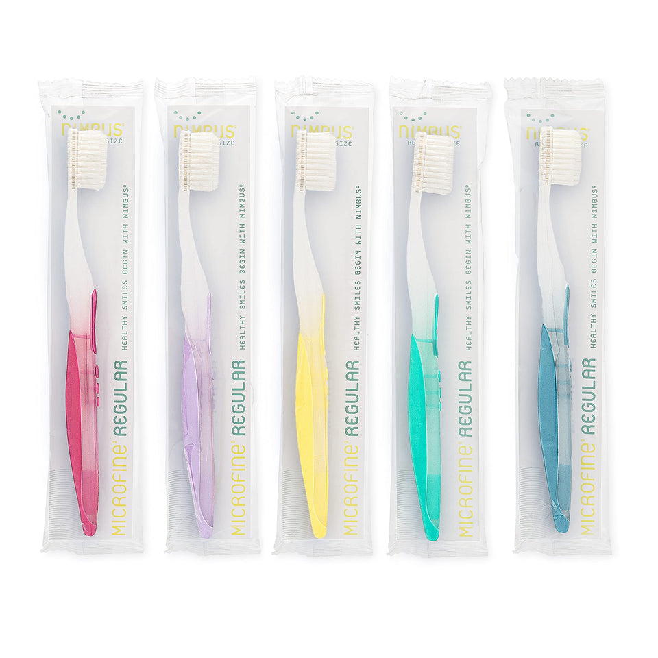 NIMBUS extra soft toothbrush 5 pack sensitive teeth receding gums tapered bristles - BuyO