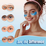 NAZANO Under Eye Patches 60 Pack with Gold Collagen and Hyaluronic Acid for Eye Area Hydration