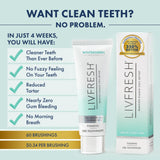 LIVFRESH Toothpaste Gel Clinically Proven for Better Plaque Removal and Improved Gum Health
