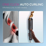 TYMO CURLPRO Automatic Rotating Curling Iron with Ionic Ceramic Barrel for Beach Waves Pink