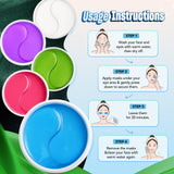 NAZANO Under Eye Patches 60 Pack with Gold Collagen and Hyaluronic Acid for Eye Area Hydration