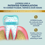 LIVFRESH Toothpaste Gel Clinically Proven for Better Plaque Removal and Improved Gum Health