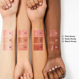 Clinique Almost Lipstick Tinted Lip Balm in Iconic Black Honey Pink Honey and Nude Honey Colors
