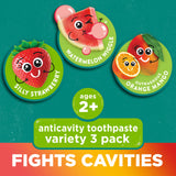 Tom’s of Maine Watermelon Wiggle Kids Toothpaste with Fluoride for Daily Cavity Protection Care