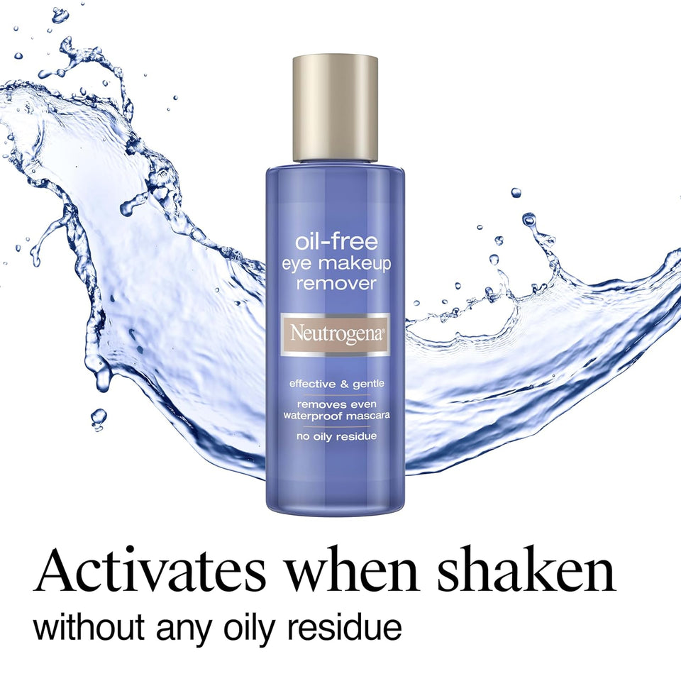 Neutrogena Gentle Oil Free Eye Makeup Remover for Sensitive Eyes and Waterproof Makeup Removal