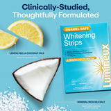 Lumineux Teeth Whitening Strips 21 Treatments 3 Months Peroxide Free Enamel Safe Sensitivity Free
