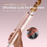 TYMO CurlPro Plus Ceramic Automatic Hair Curler with Anti-Scald Design for Long Hair Women Gold