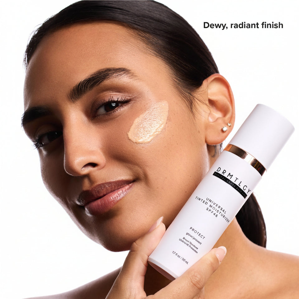 DRMTLGY Universal Tinted Moisturizer SPF 46 with Hyaluronic Acid and Broad Spectrum UV Protection