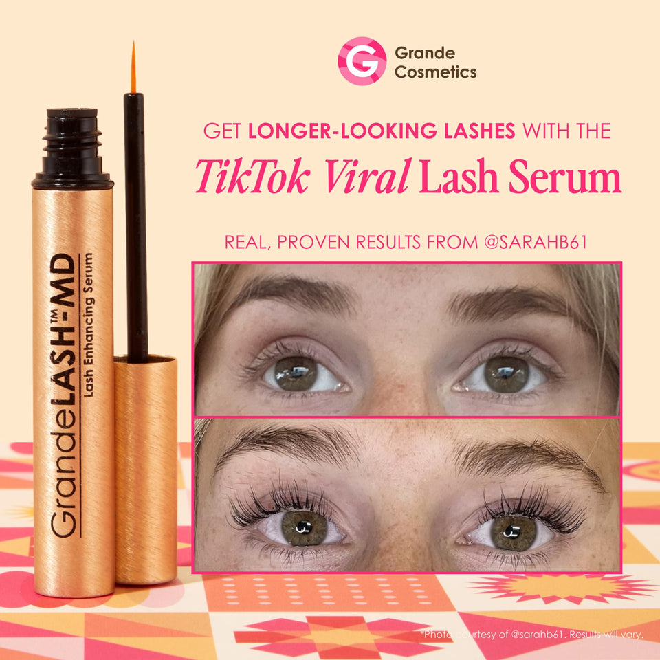 Grande Cosmetics GrandeLASH MD Lash Serum for Longer Thicker Fuller Looking Eyelashes Naturally