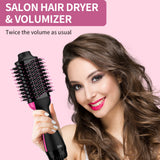 Umeely 4-in-1 Hair Dryer Brush Blow Dryer Styler with Negative Ion Anti-Frizz Ceramic Titanium Barrel