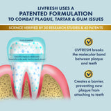 LIVFRESH Toothpaste Gel Clinically Proven for Better Plaque Removal and Improved Gum Health