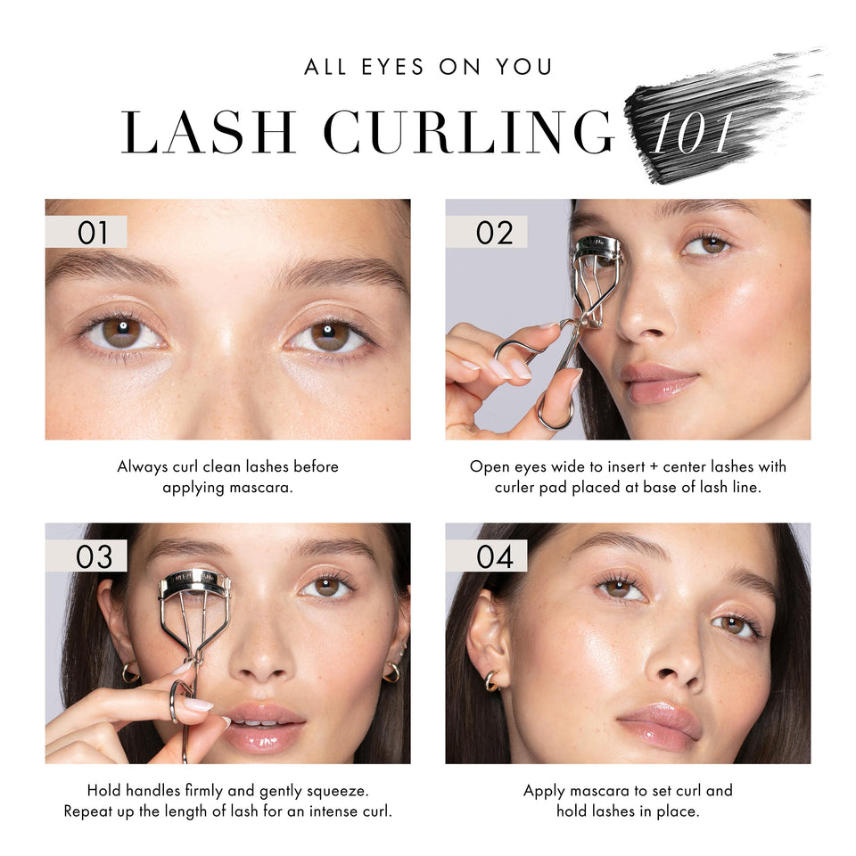 Tweezerman Classic Eyelash Curler with Refill Pads for All Eye Shapes Dramatic Curl