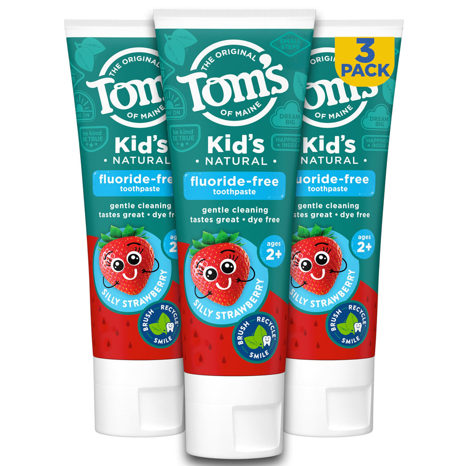 Tom’s of Maine Watermelon Wiggle Kids Toothpaste with Fluoride for Daily Cavity Protection Care