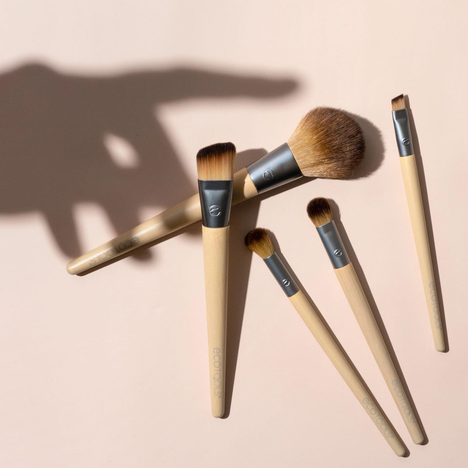 EcoTools 6 Piece Start the Day Beautifully Eco-Friendly Makeup Brush Set Vegan Cruelty-Free