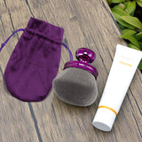 Blend & Blur Extra Large Body Makeup Kabuki Brush 3.2 Inch Round Head for Self Tanner Bronzer Purple