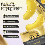 NAZANO Under Eye Patches 60 Pack with Gold Collagen and Hyaluronic Acid for Eye Area Hydration