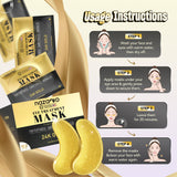 NAZANO Under Eye Patches 60 Pack with Gold Collagen and Hyaluronic Acid for Eye Area Hydration