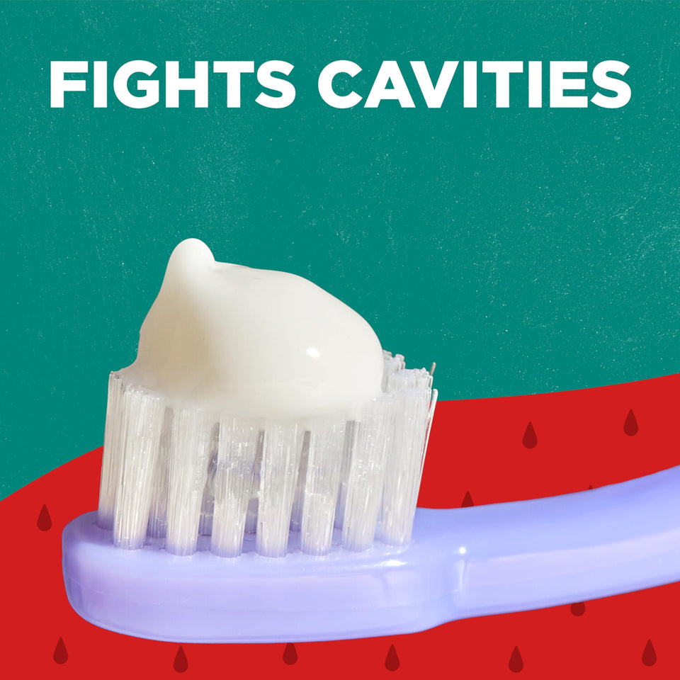 Tom’s of Maine Watermelon Wiggle Kids Toothpaste with Fluoride for Daily Cavity Protection Care