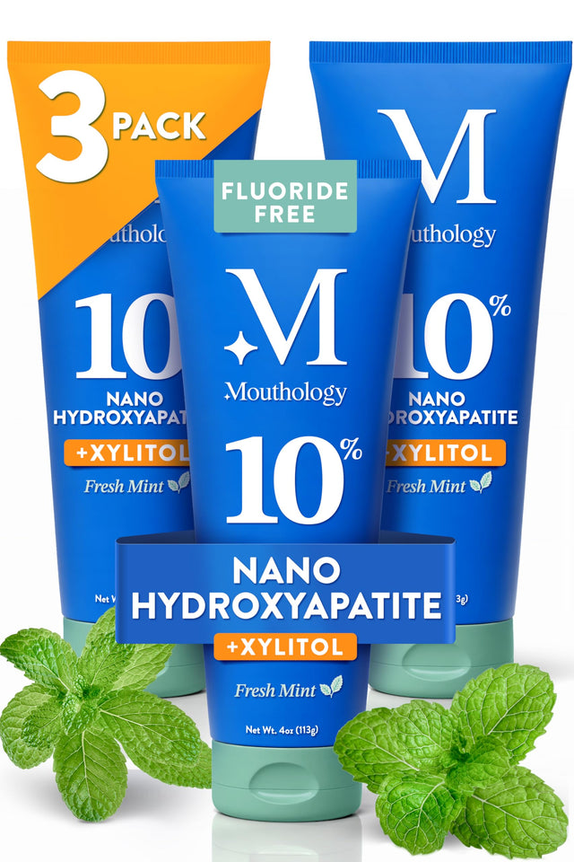 Mouthology Fluoride Free Whitening Toothpaste for Adults with Enamel Protection and Oral Care Support