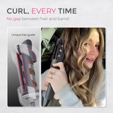 TYMO CURLPRO Automatic Rotating Curling Iron with Ionic Ceramic Barrel for Beach Waves Pink