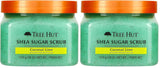 Tree Hut Vanilla Body Scrub with Shea Butter & Essential Oils Hydrating Sugar Exfoliator 18 Oz