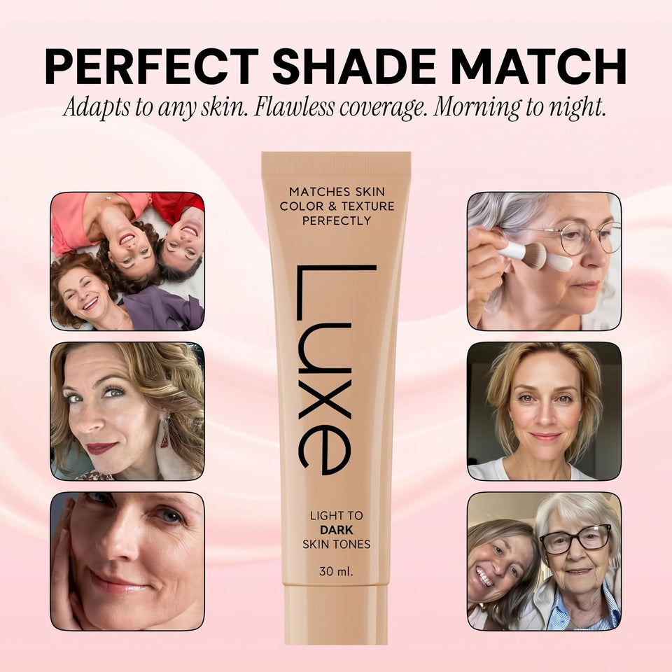 Luxe Color Changing Foundation Medium with Smart Shade Matching Formula for Natural Looking Skin