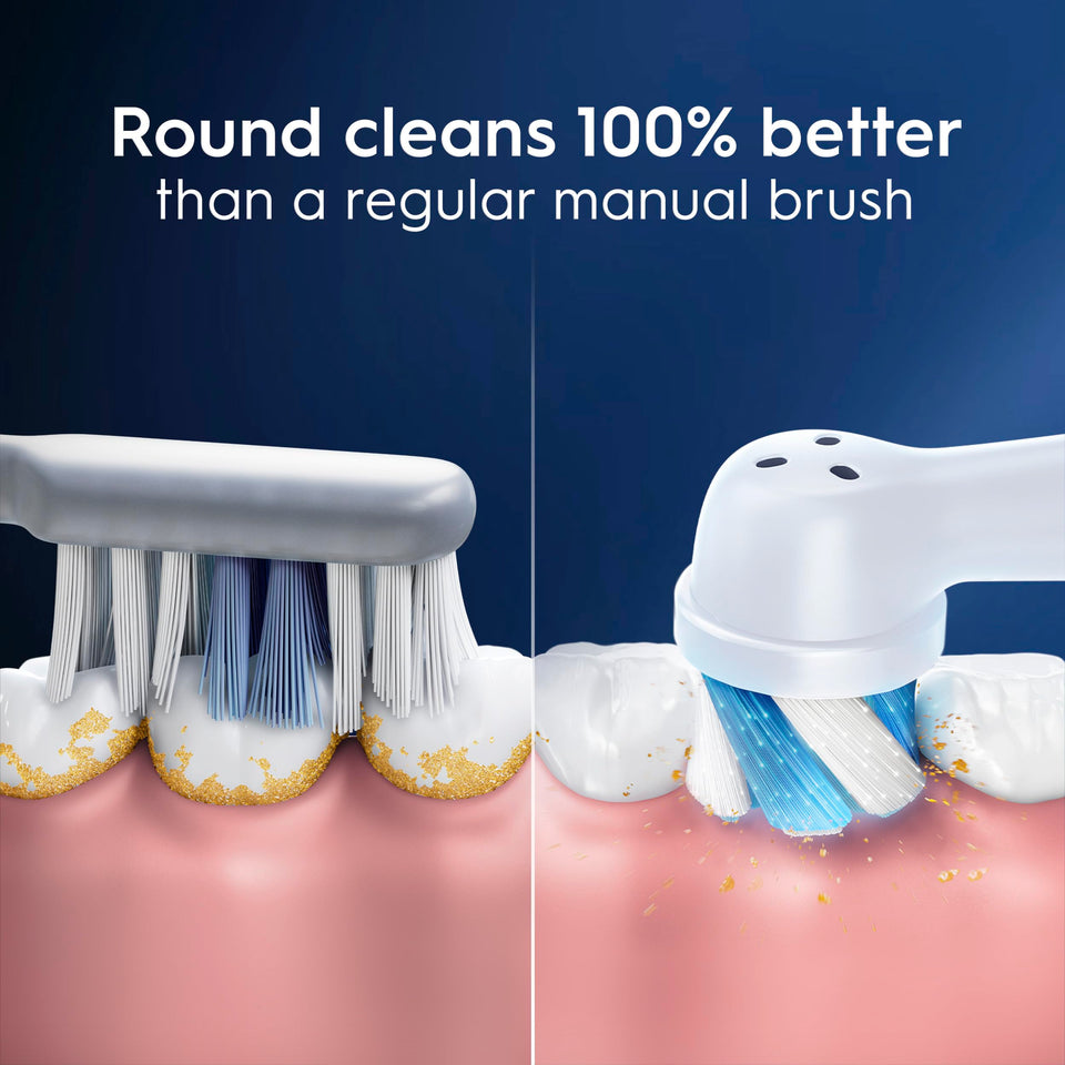 Oral-B iO Series Ultimate Clean Replacement Brush Heads 2 Count White Electric Toothbrush