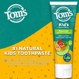 Tom’s of Maine Watermelon Wiggle Kids Toothpaste with Fluoride for Daily Cavity Protection Care