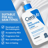 CeraVe Daily Moisturizing Lotion for Dry Skin with Hyaluronic Acid & Ceramides 12 Oz