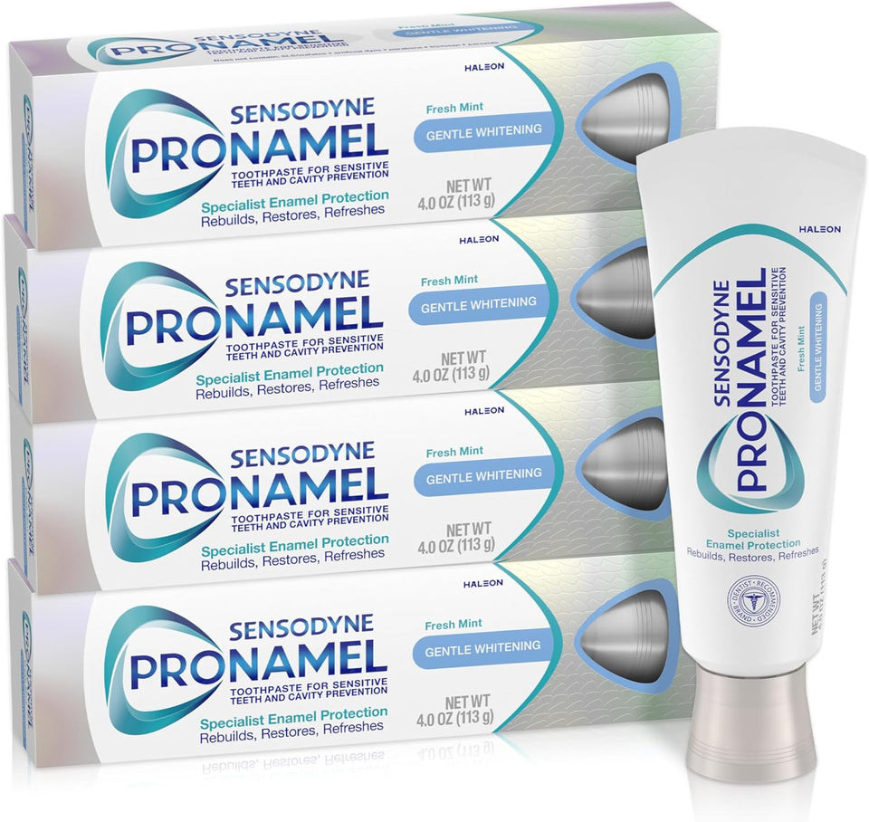 Sensodyne Pronamel Teeth Whitening Toothpaste for Enamel Protection Sensitivity Relief and Oral Care Pack of 4
