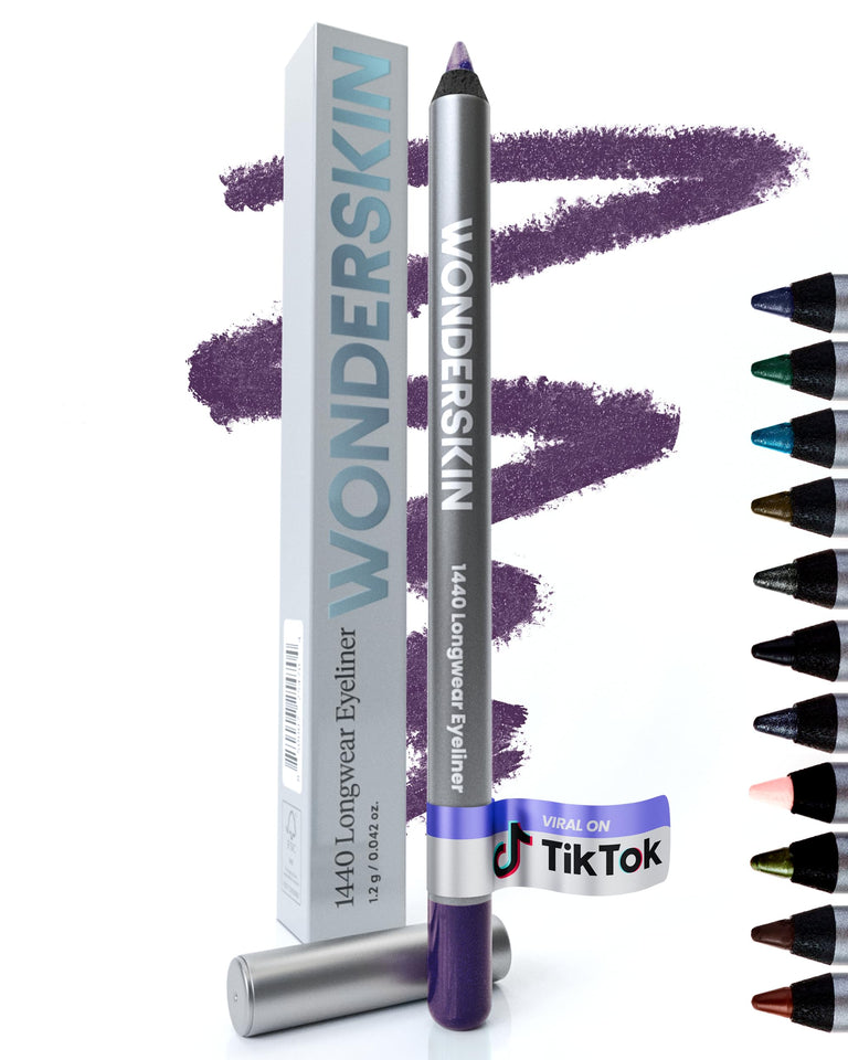 Wonderskin 1440 Longwear Eyeliner Pencil Deep Black Waterproof Formula for Lasting Eye Makeup