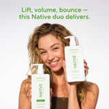 Native Coconut and Vanilla Shampoo and Conditioner Duo for All Hair Types with Clean Ingredients