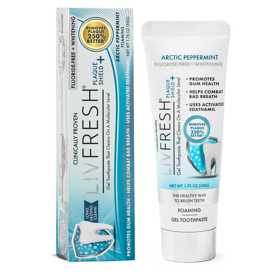 LIVFRESH Toothpaste Gel Clinically Proven for Better Plaque Removal and Improved Gum Health