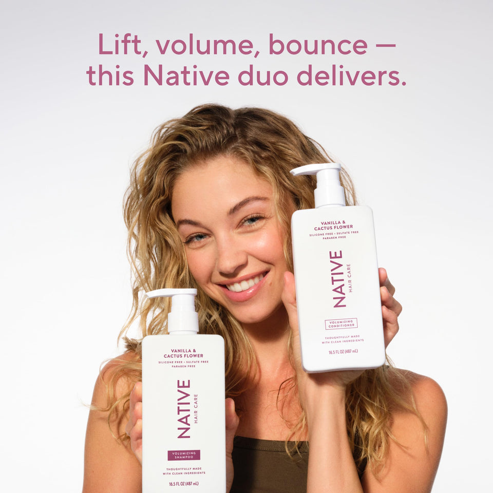 Native Coconut and Vanilla Shampoo and Conditioner Duo for All Hair Types with Clean Ingredients