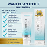 LIVFRESH Toothpaste Gel Clinically Proven for Better Plaque Removal and Improved Gum Health