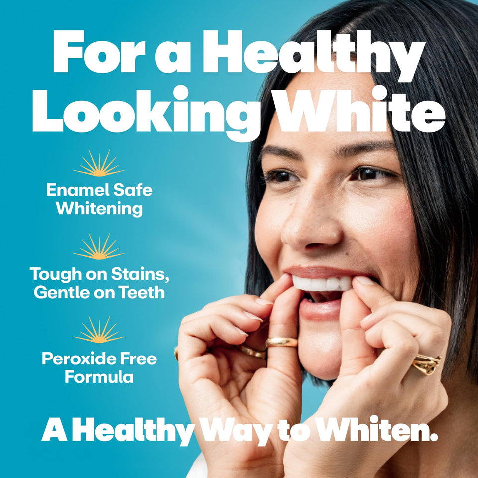 Lumineux Teeth Whitening Strips Kit Peroxide Free Formula for Whiter Teeth and Enamel Protection