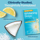 Lumineux Teeth Whitening Strips Kit Peroxide Free Formula for Whiter Teeth and Enamel Protection