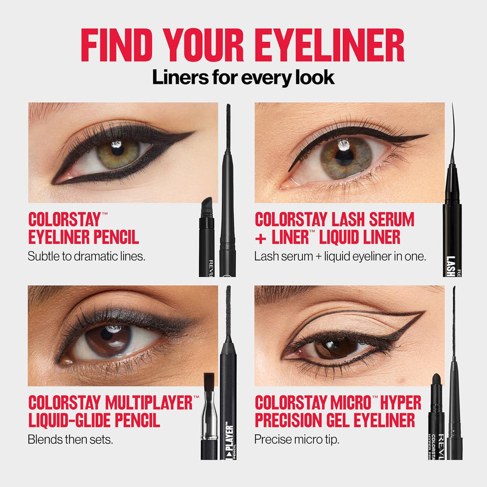 Revlon ColorStay Smudge Proof Eyeliner for Precise Eye Definition and Waterproof Performance