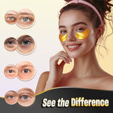 NAZANO Under Eye Patches 60 Pack with Gold Collagen and Hyaluronic Acid for Eye Area Hydration